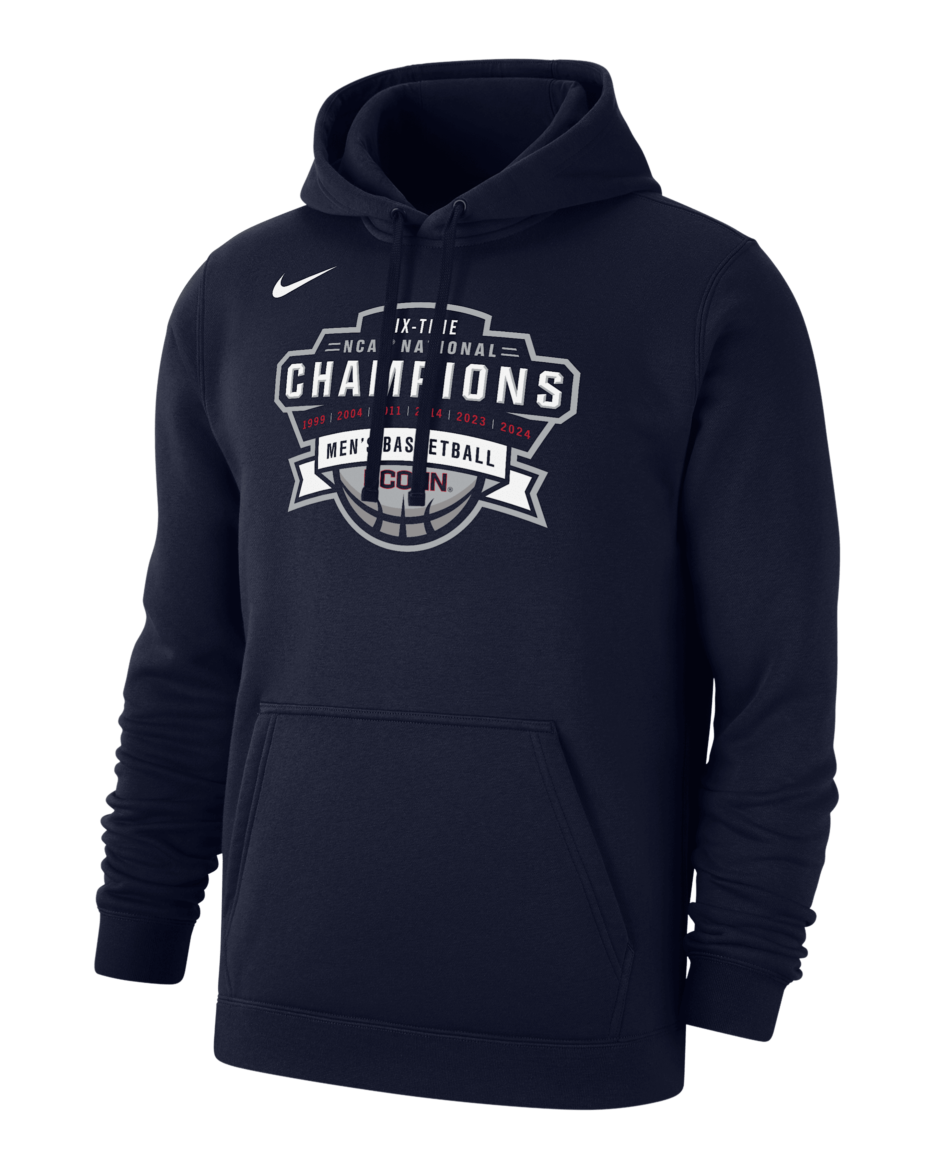 UConn Club Fleece Men's Nike College Pullover Hoodie. Nike.com